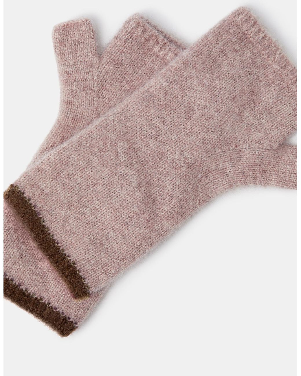 Accessorize Pink Wool & Cashmere Blend Wrist Warmers