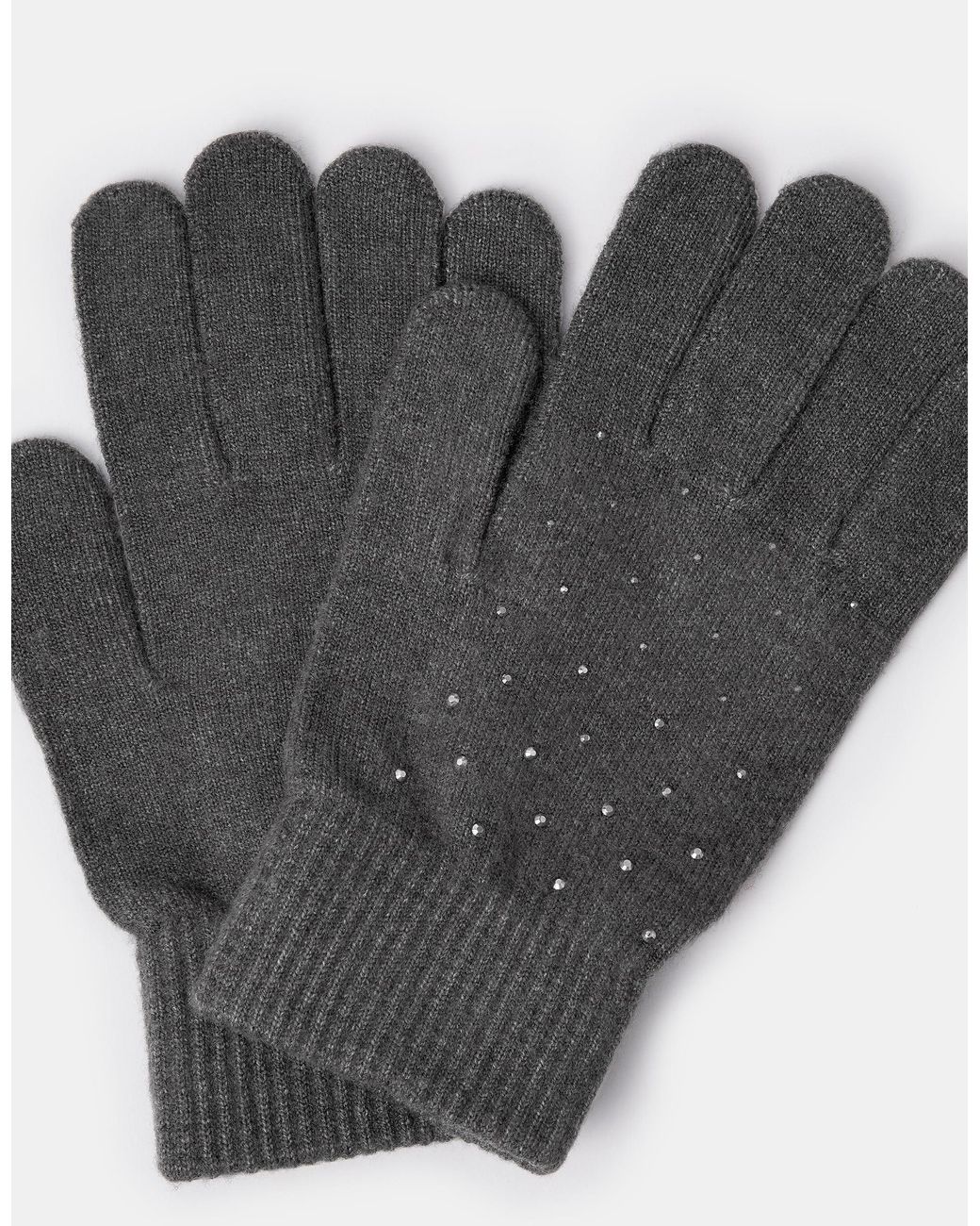 Accessorize Gray Diamanté Gloves