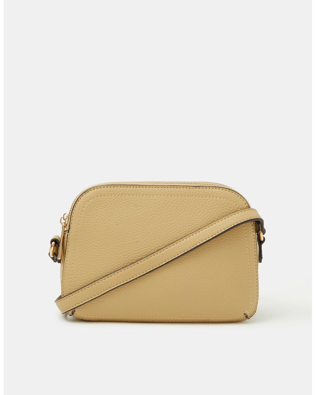 Accessorize Green Double Zip Crossbody Bag