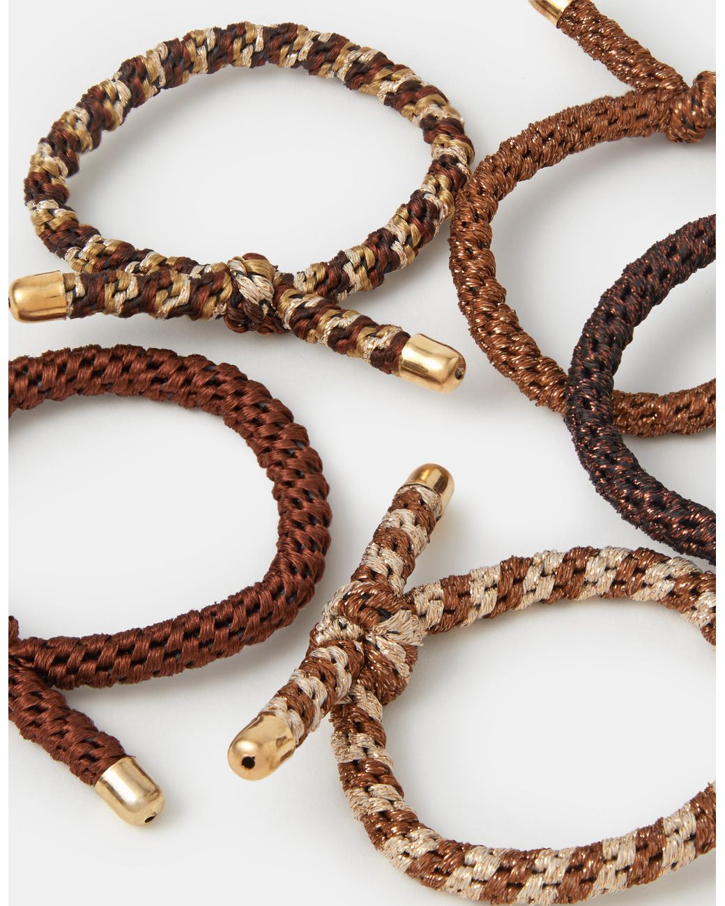 Accessorize White 5-Pack Knot Cord Hair Bands