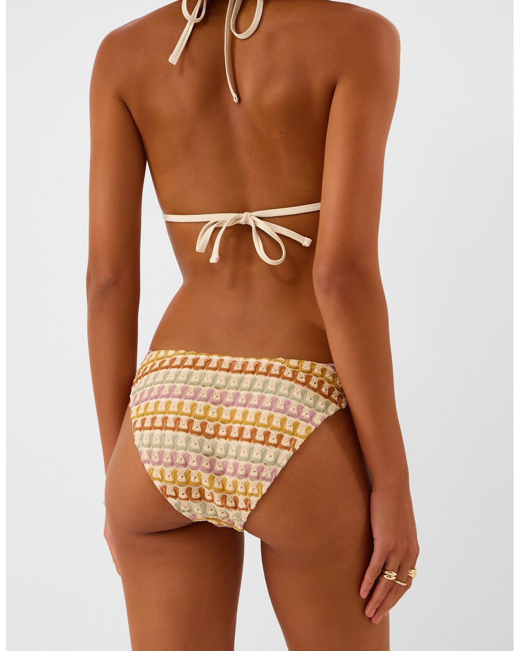 Accessorize Brown Crochet Bikini Bottoms