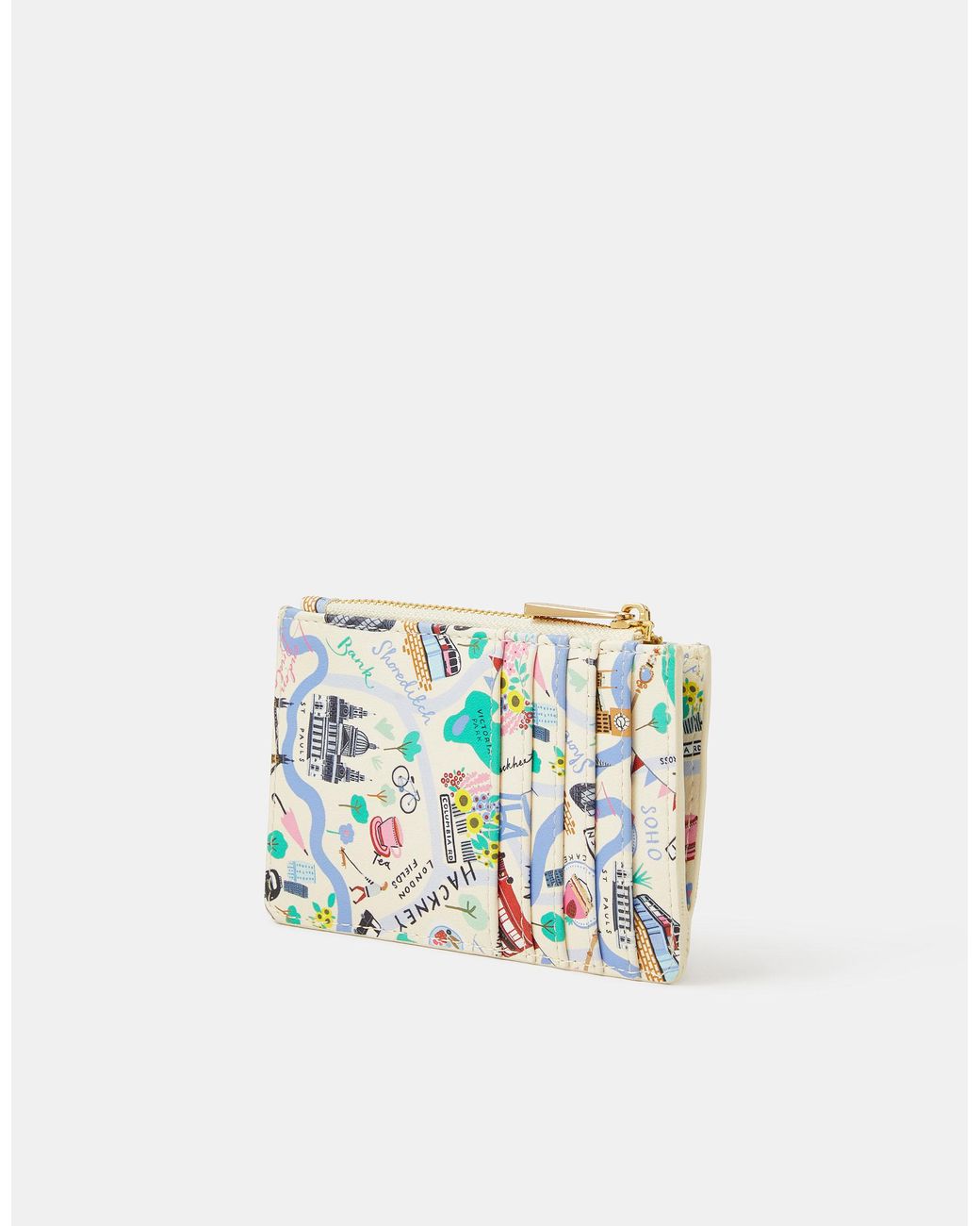 Accessorize White London Print Cardholder
