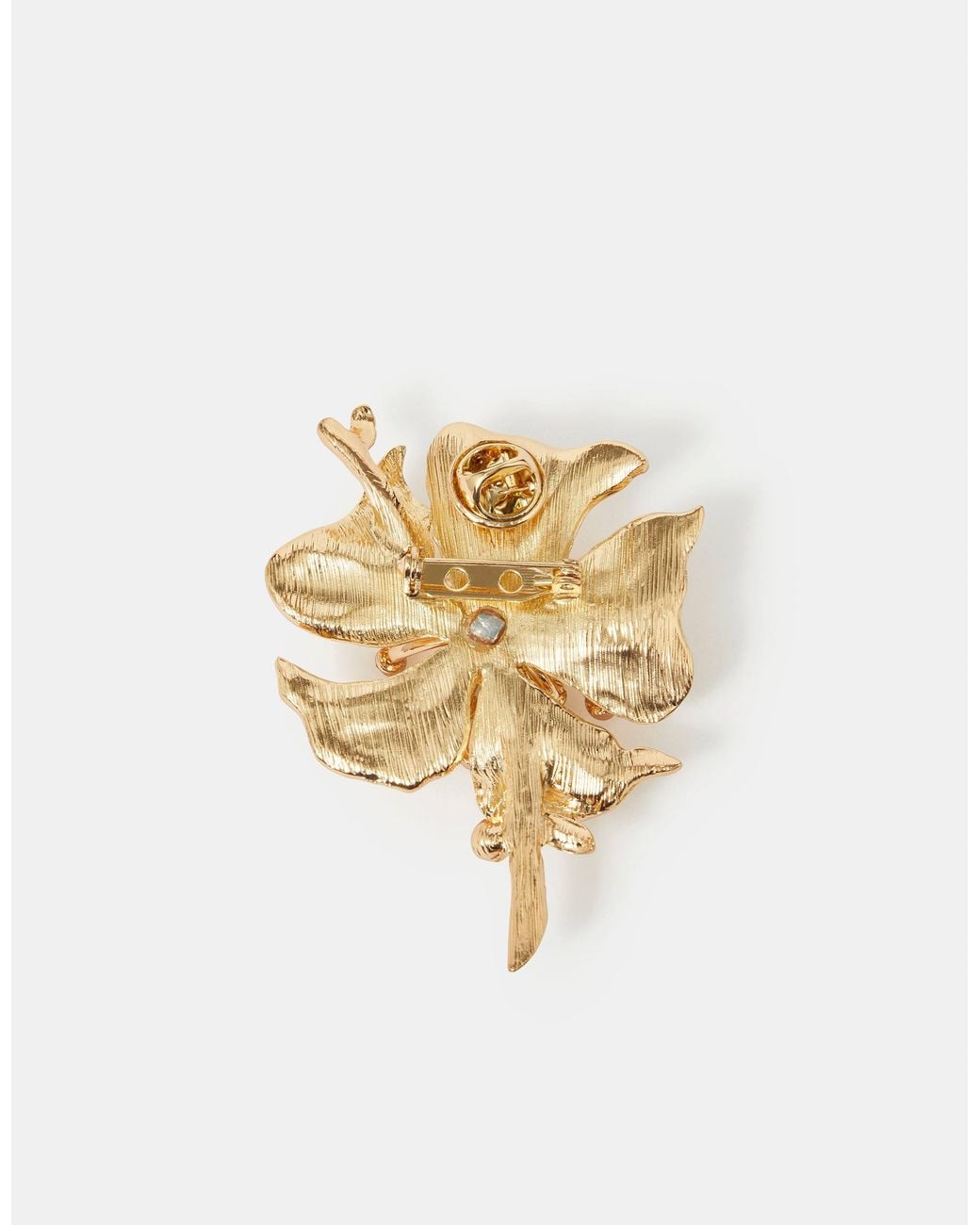 Accessorize White Pearl Flower Brooch