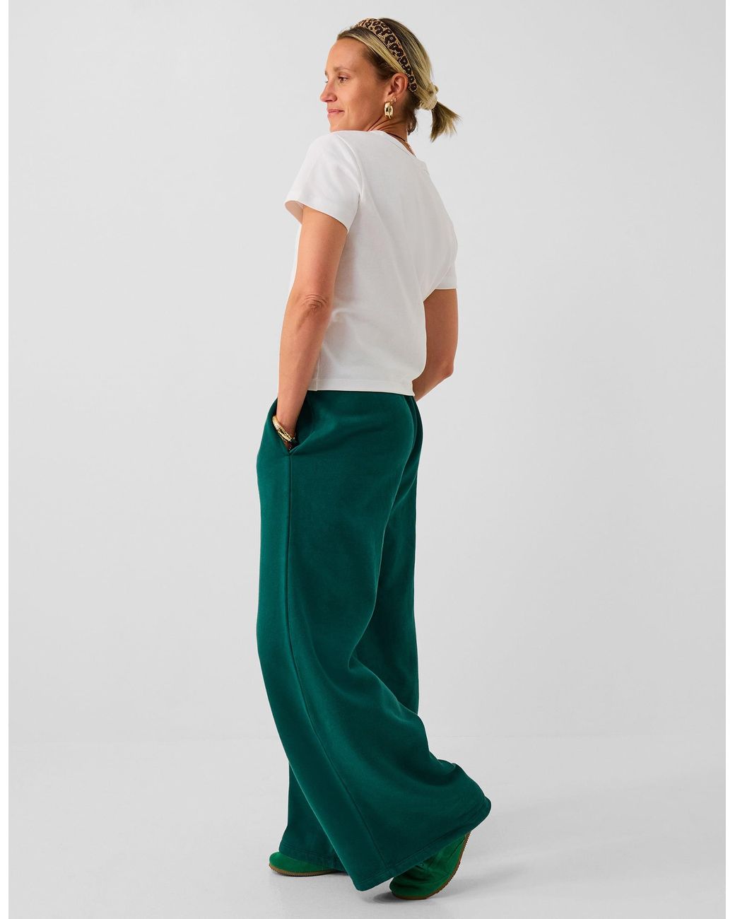 Accessorize Green X Good Manners Wide Leg Joggers