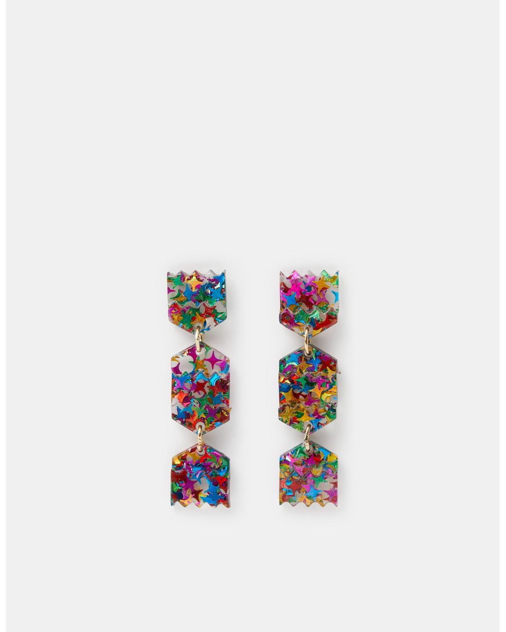 Accessorize White Christmas Cracker Drop Earrings