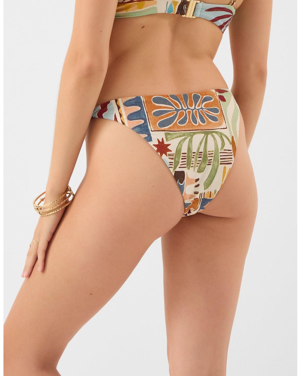 Accessorize Multicolor Abstract Print Bikini Bottoms