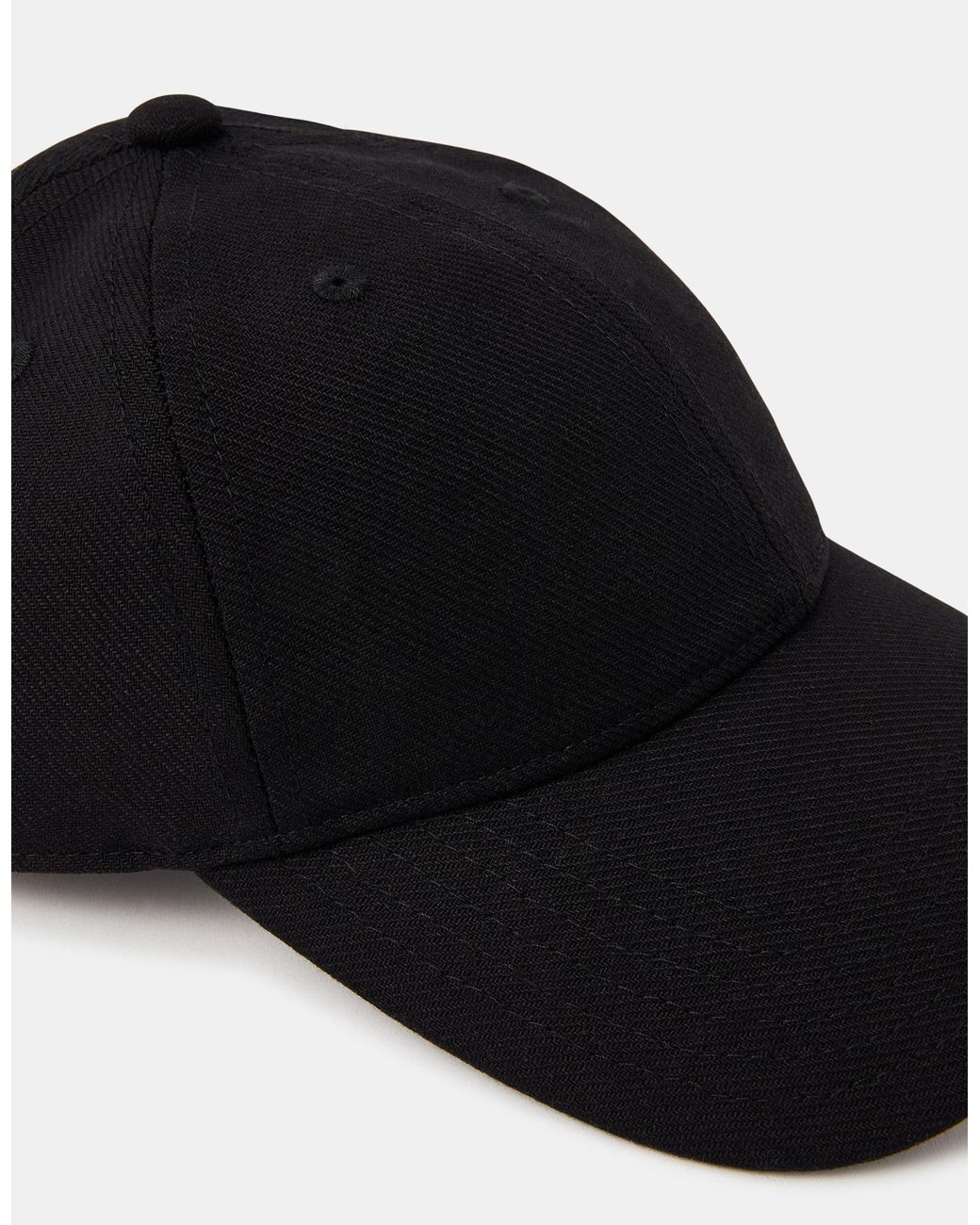 Accessorize Black Twill Baseball Cap