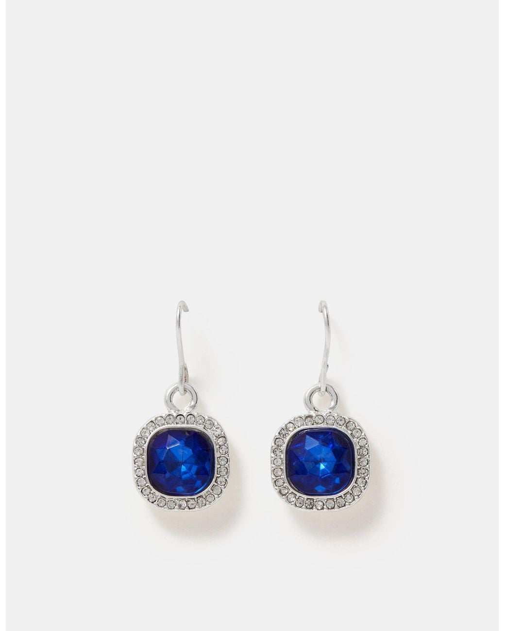 Accessorize Blue Mini Gemstone Drop Earrings