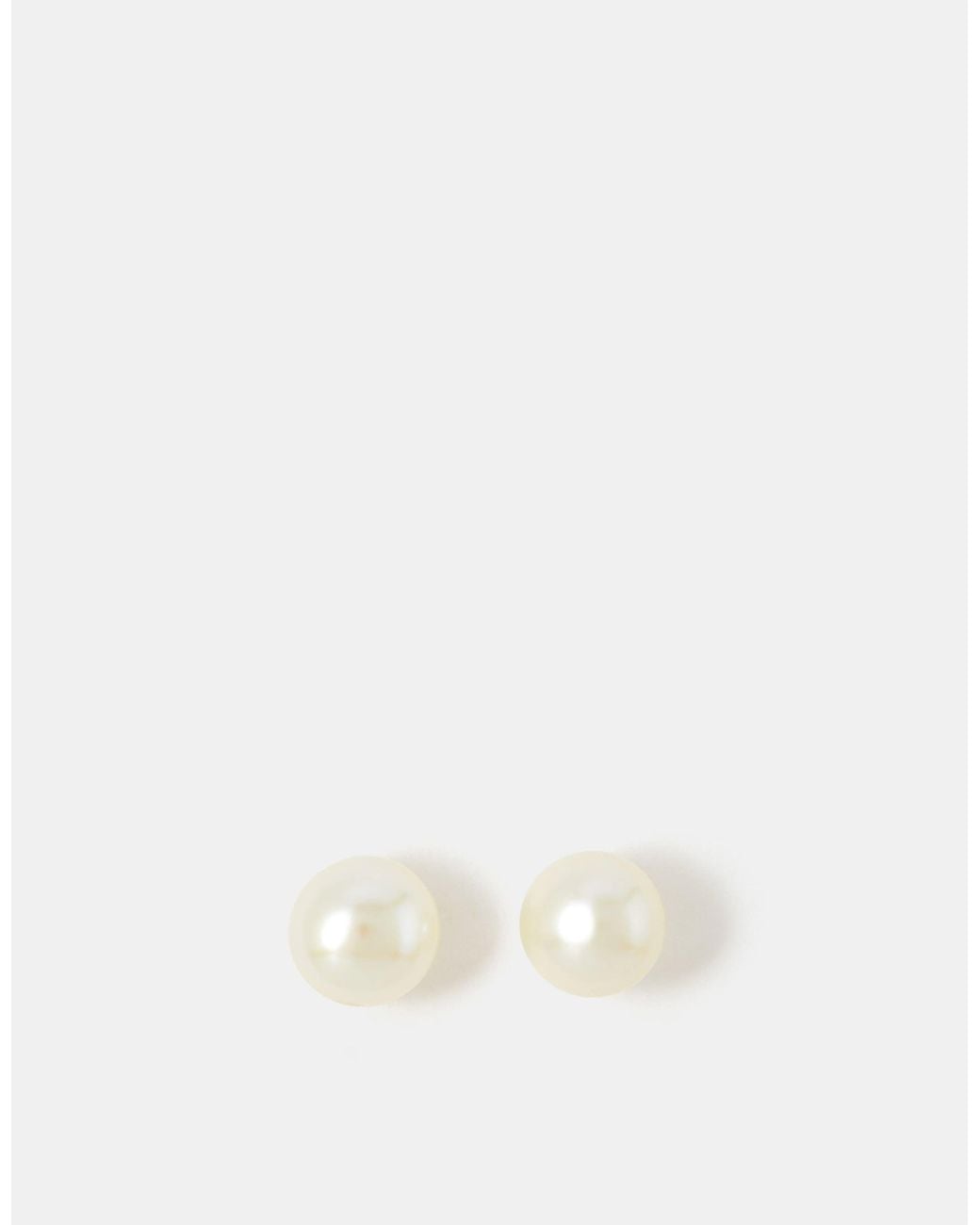Accessorize Natural Sterling Freshwater Pearl Studs