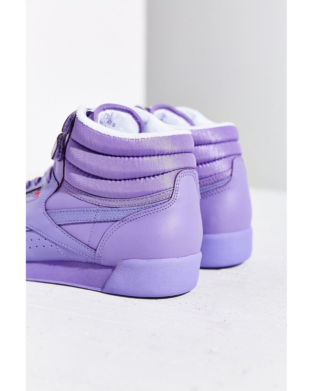 Reebok Freestyle Hi Spirit Sneaker in Purple | Lyst