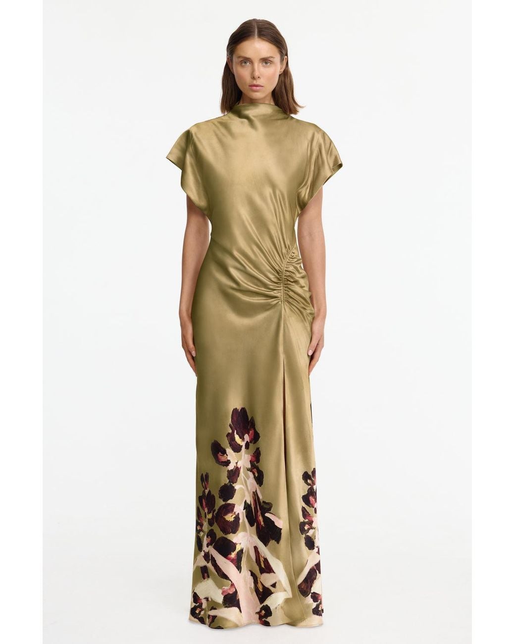 Acler Metallic Beckford Maxi Dress