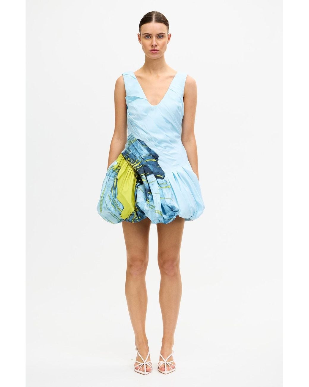 Acler Blue Gerrans Mini Dress