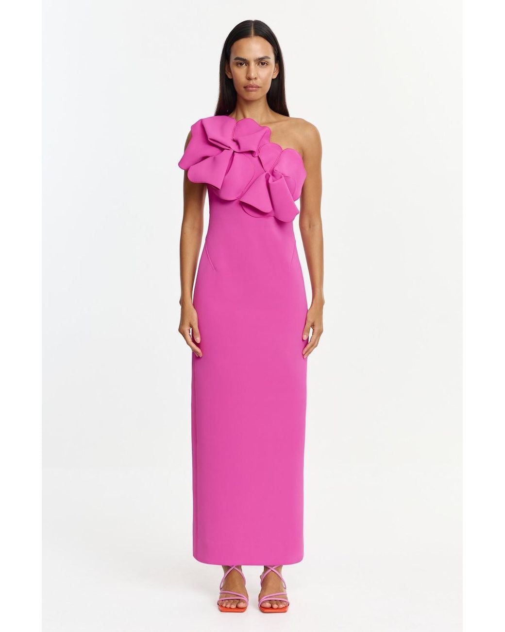 Acler Pink Santani Maxi Dress For