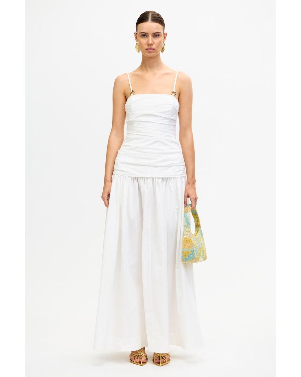 Acler White Pembrey Maxi Dress