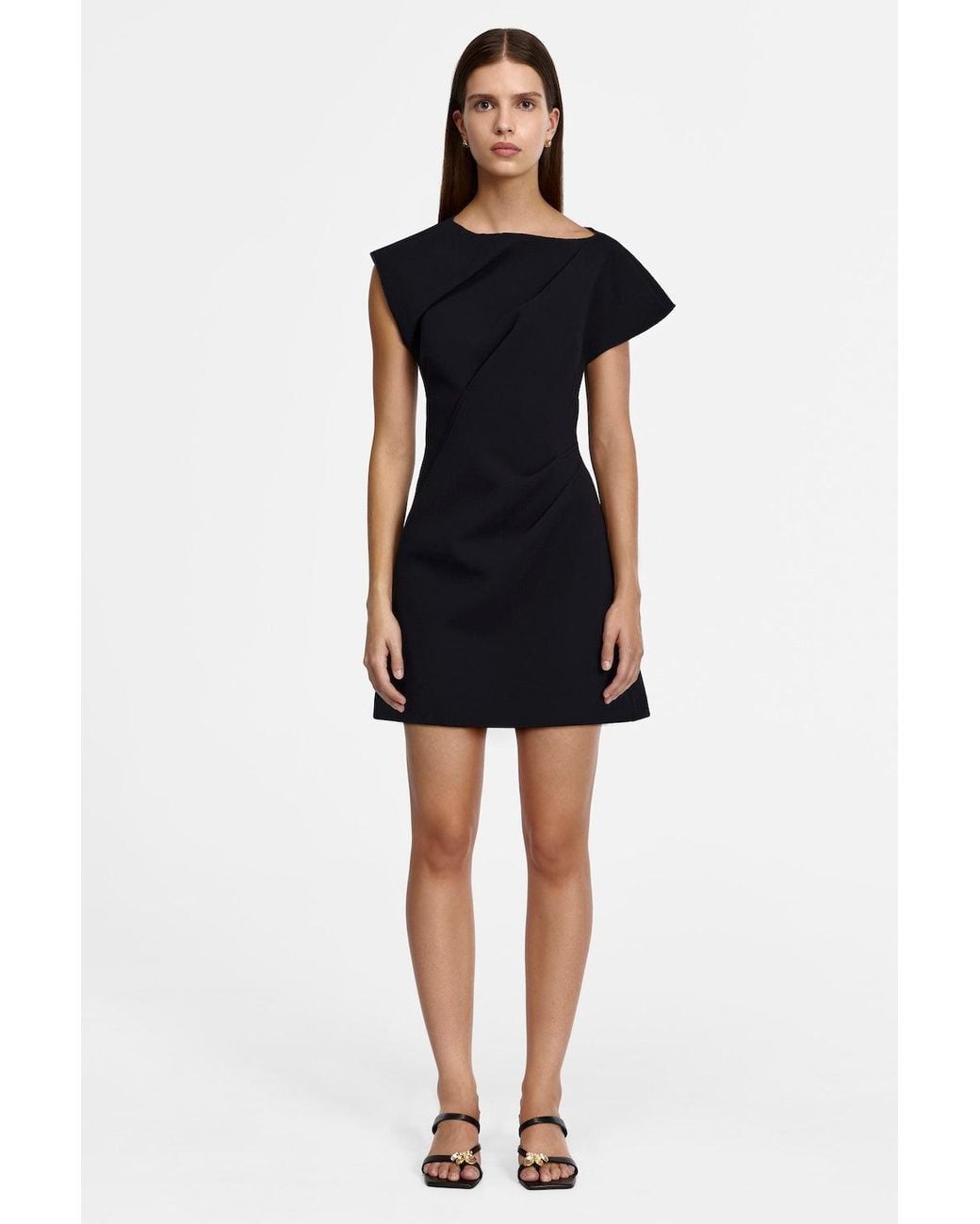 Acler Black Fencott Mini Dress