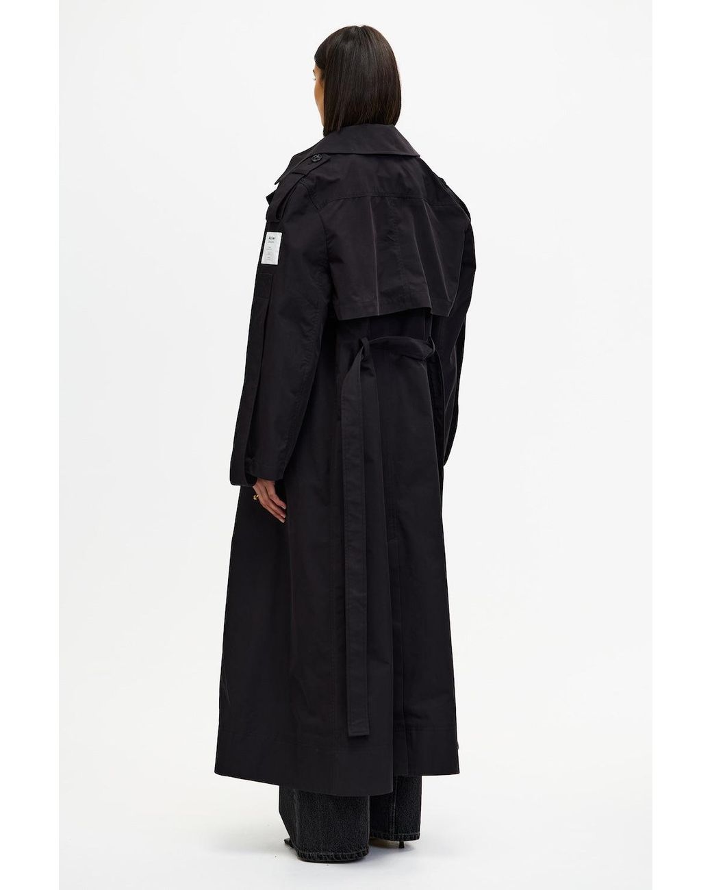 Acler Black Conford Trench