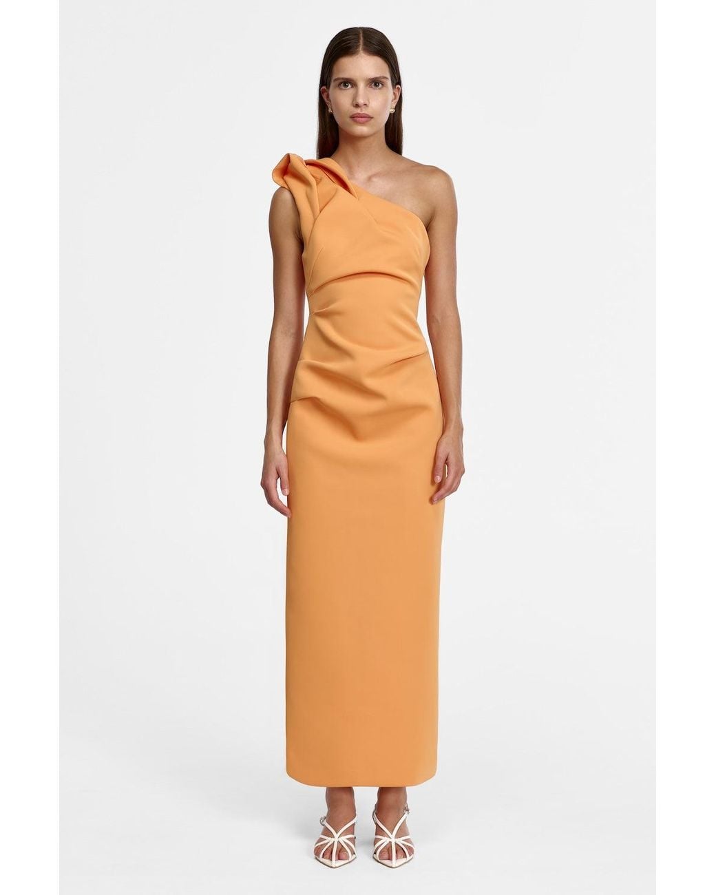 Acler Orange Bracora Maxi Dress