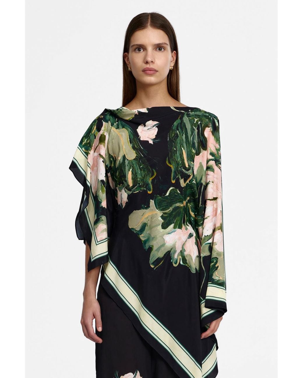 Acler Green Fortis Top