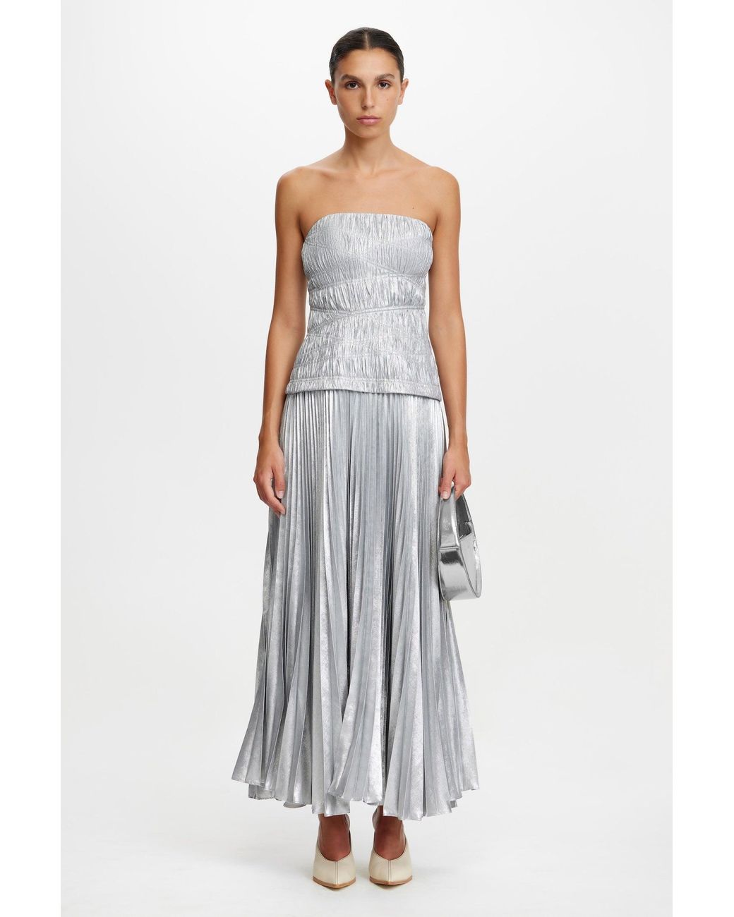 Acler White Rockland Midi Dress