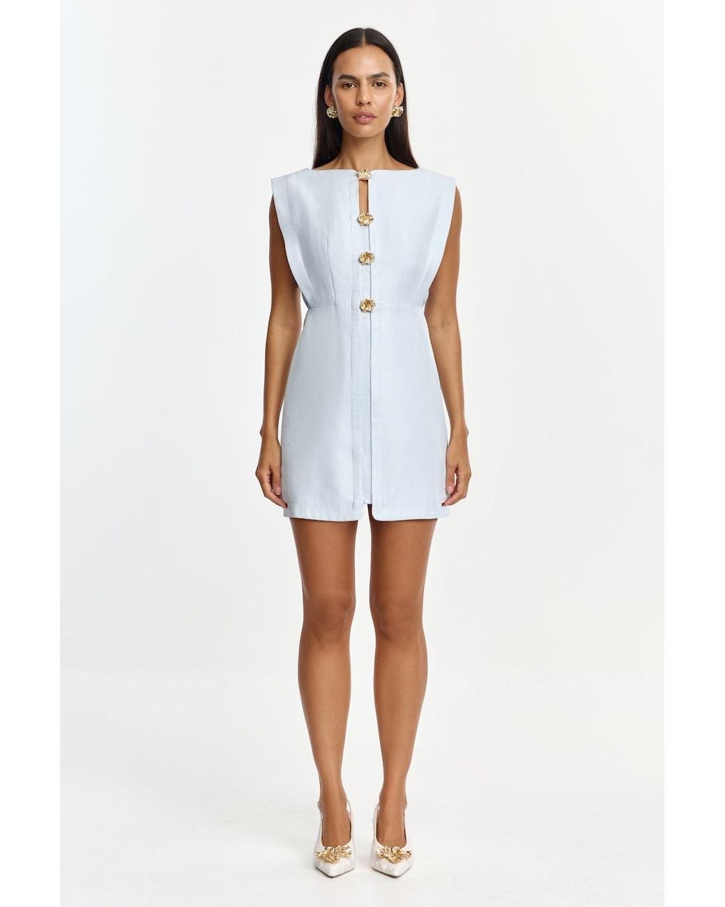 Acler White Cindill Mini Dress For