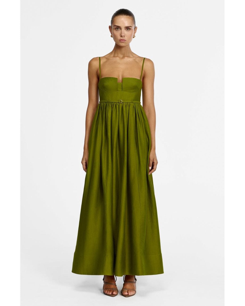 Acler Green Madlo Maxi Dress
