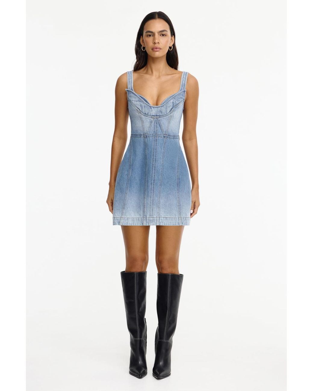 Acler Blue Denim Mini Dress