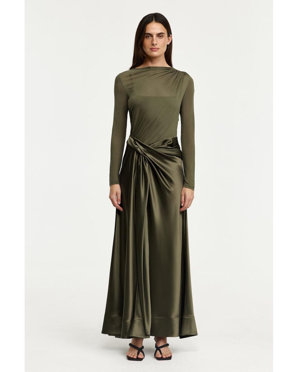 Acler Green Shiren Maxi Dress