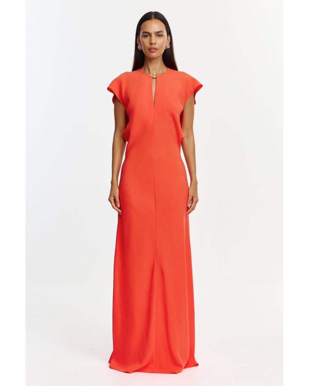 Acler Red Yarrow Maxi Dress By