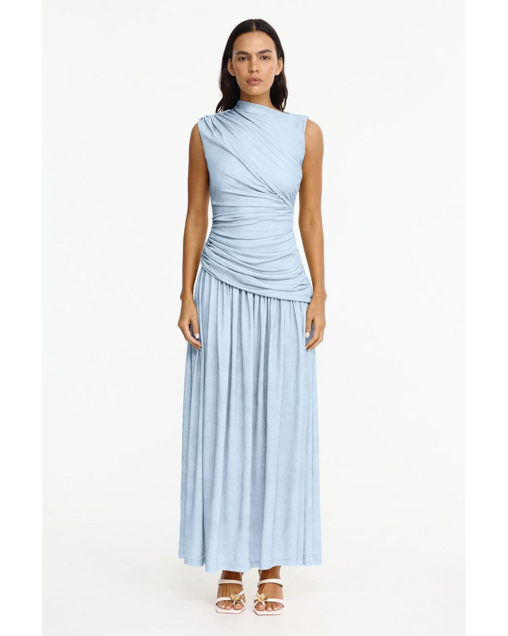 Acler Blue Deanhill Maxi Dress
