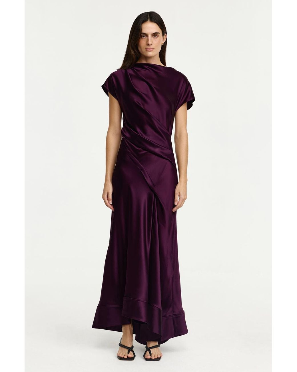 Acler Purple Glatton Maxi Dress