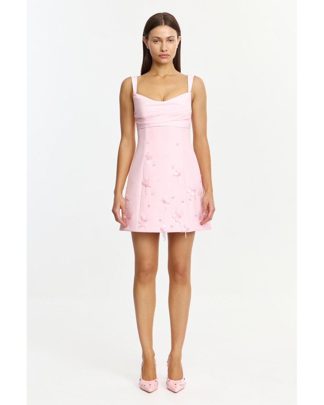 Acler Pink Kendi Mini Dress