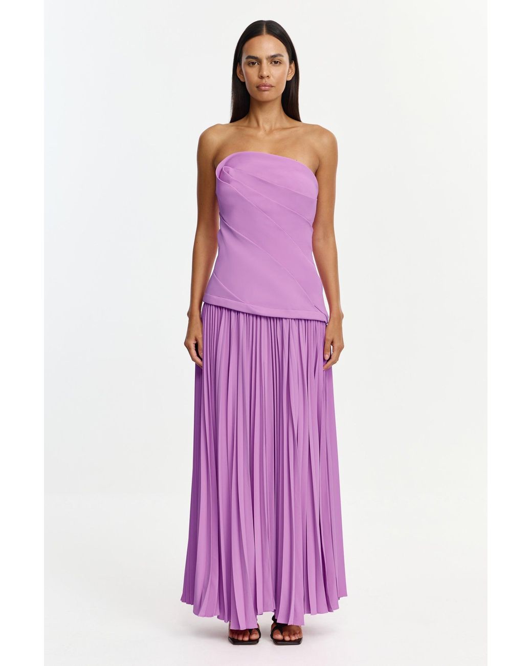 Acler Purple Harden Maxi Dress