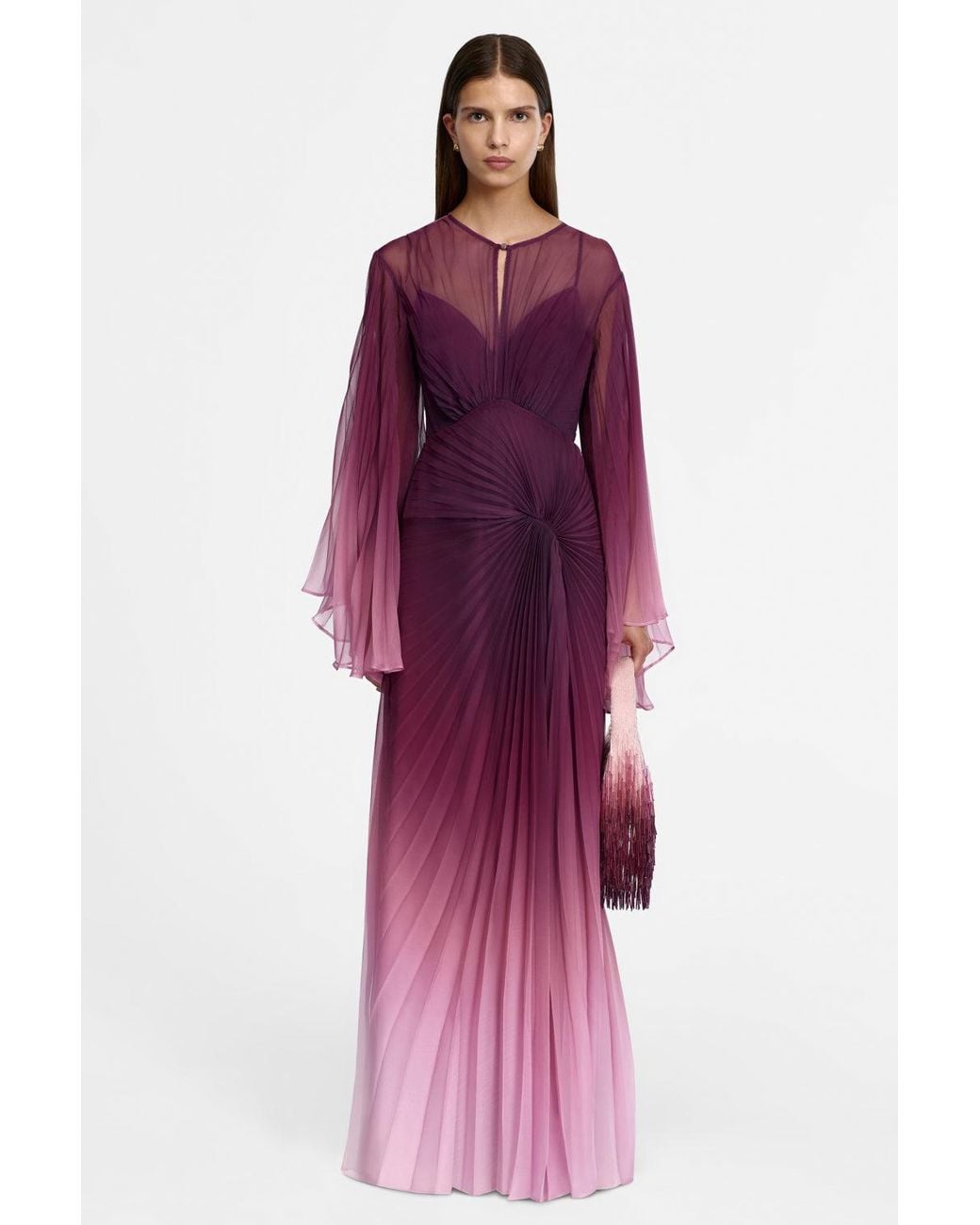 Acler Purple Primula Maxi Dress