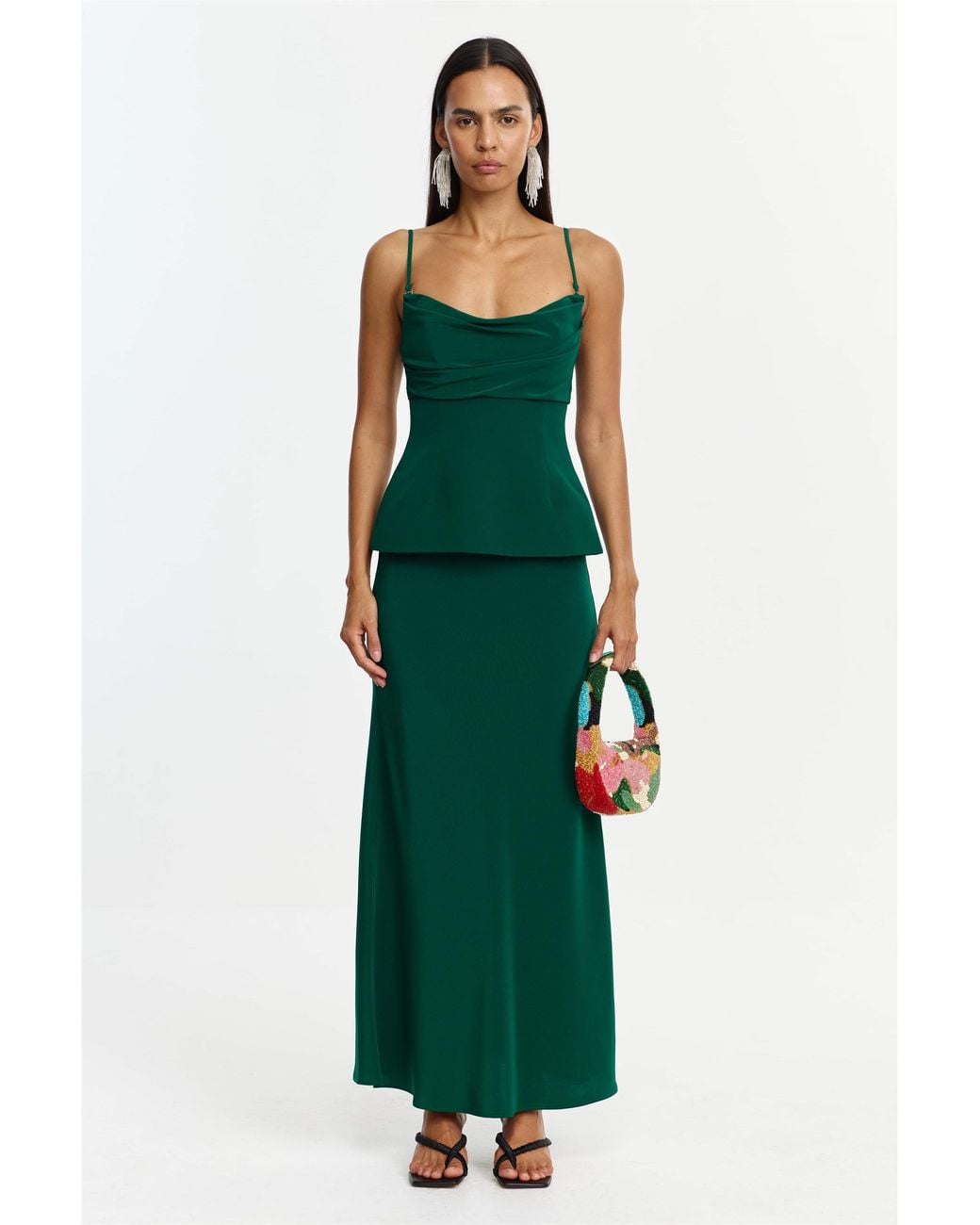 Acler Green Gilwell Maxi Dress
