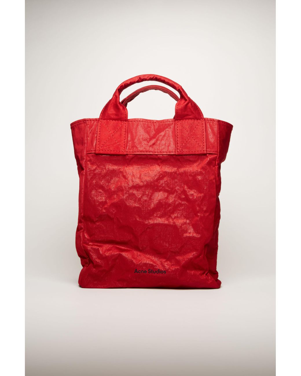 dark red tote bag