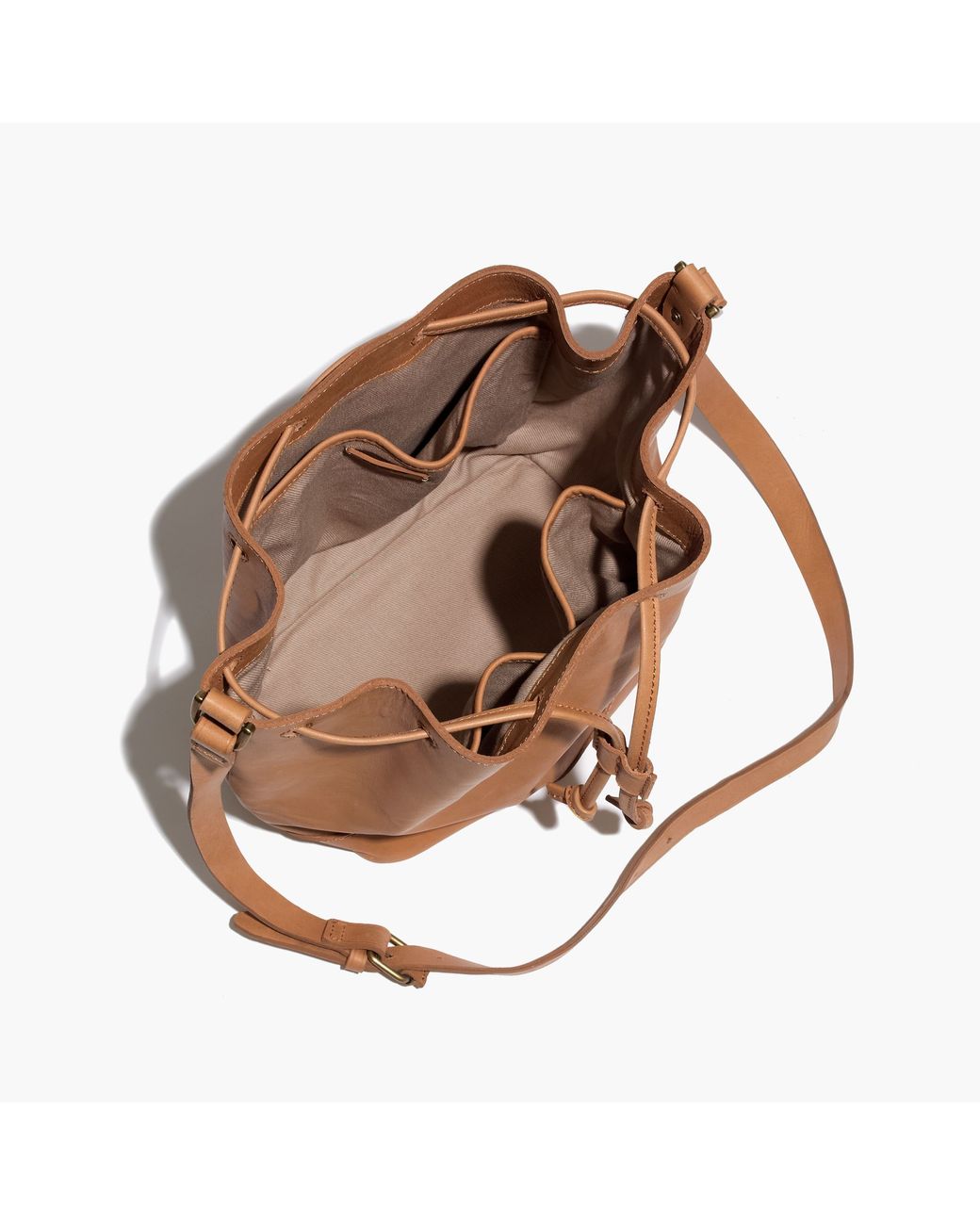 Madewell The Mini Lafayette Bucket Bag in Natural | Lyst