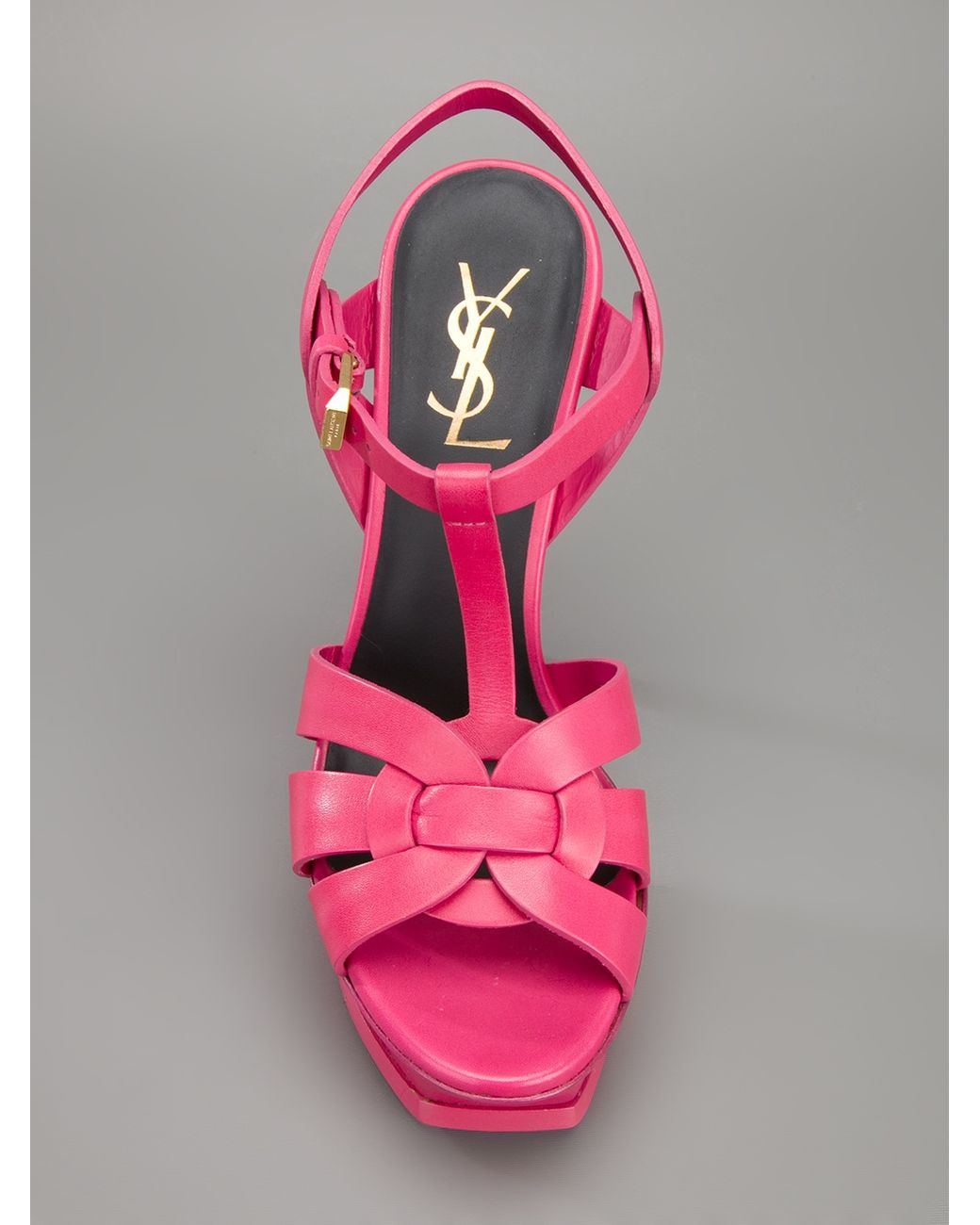 Saint Laurent Tribute Sandals in Pink Lyst