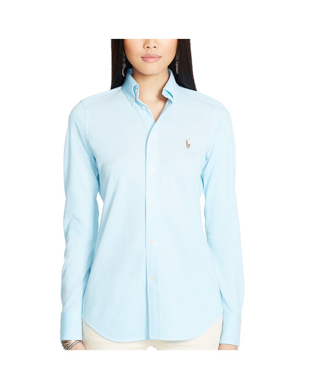 Polo Ralph Lauren Knit Cotton Oxford Shirt | Lyst