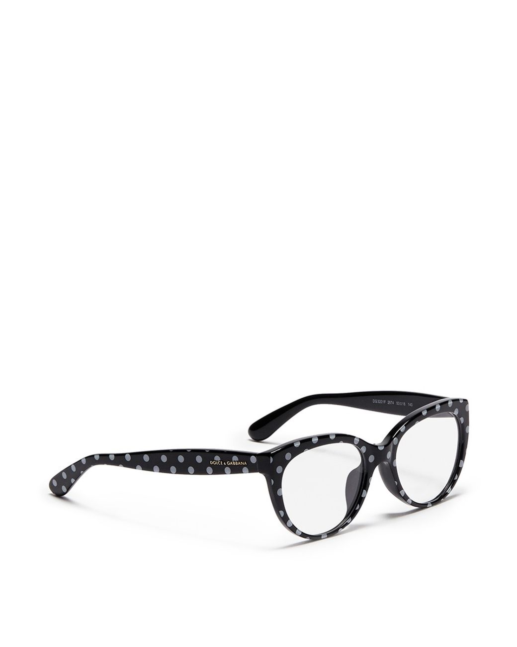 Dolce & Gabbana Polka Dot Print Optical Glasses in Black | Lyst