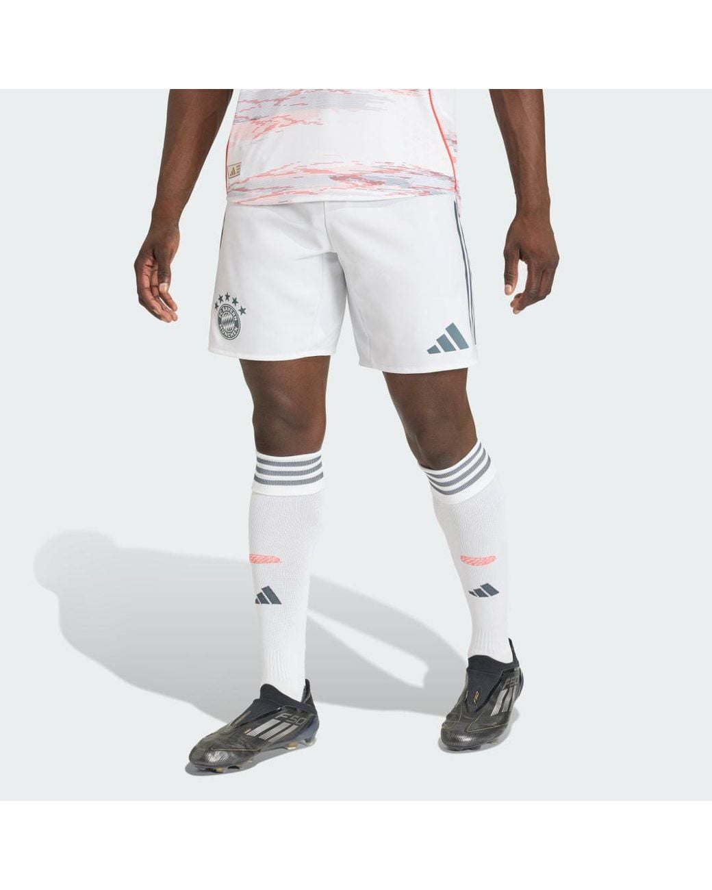 Adidas White Fc Bayern 2025/2026 Away Authentic Shorts for men