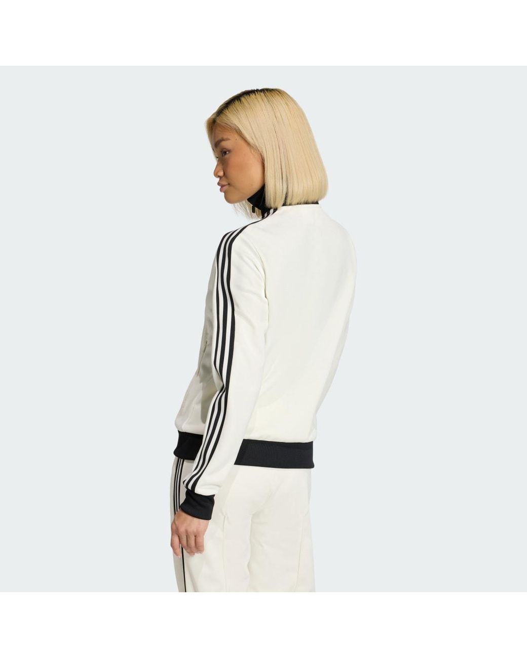 Adidas White Classic Track Tops