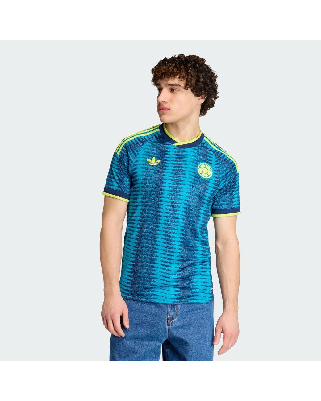 Adidas Blue Colombia 26 Away Jersey for men