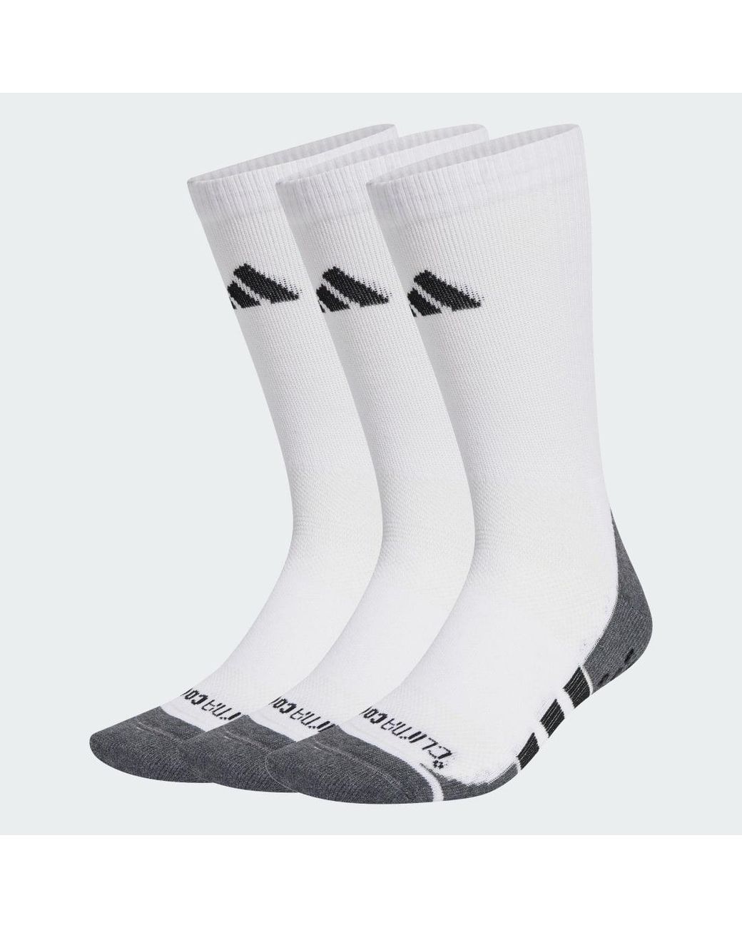 Adidas Blue Performance Grip Climacool Cushioned Crew Socks 3 Pairs