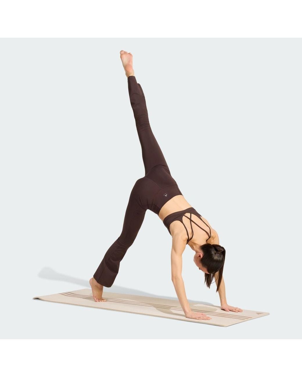Adidas Brown All Me Essentials Flare Leggings