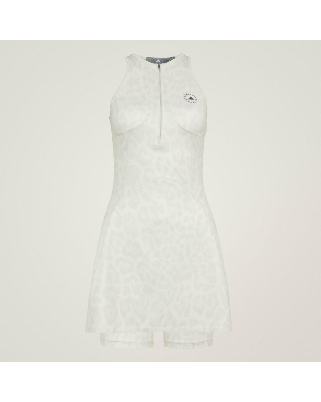 Adidas White By Stella Mccartney Printed Training Dress