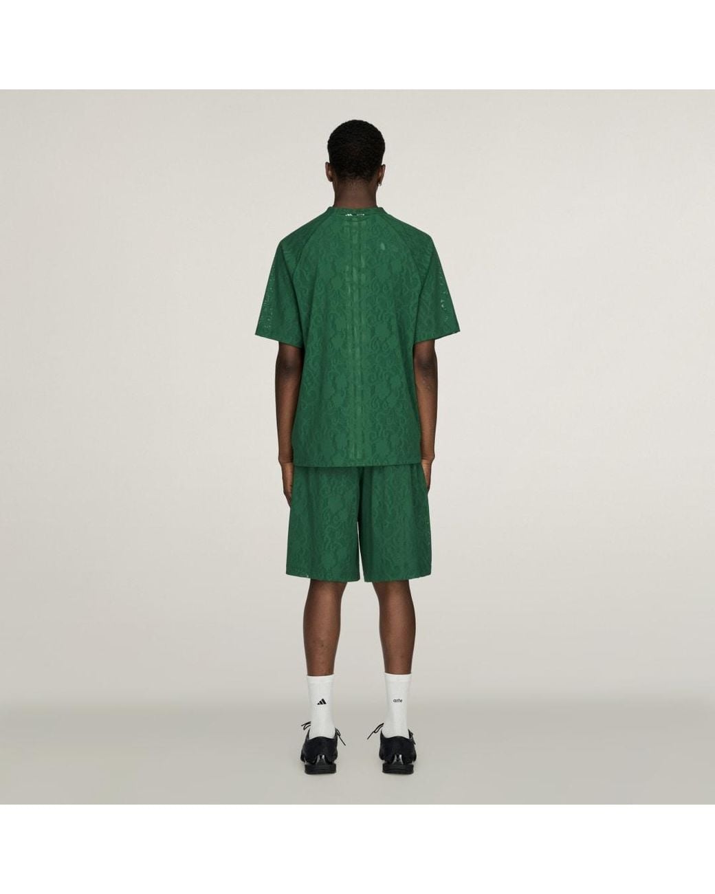 Adidas Green Adidas X Arte Antwerp Engineered Lace Jersey Amazon/ Off for men