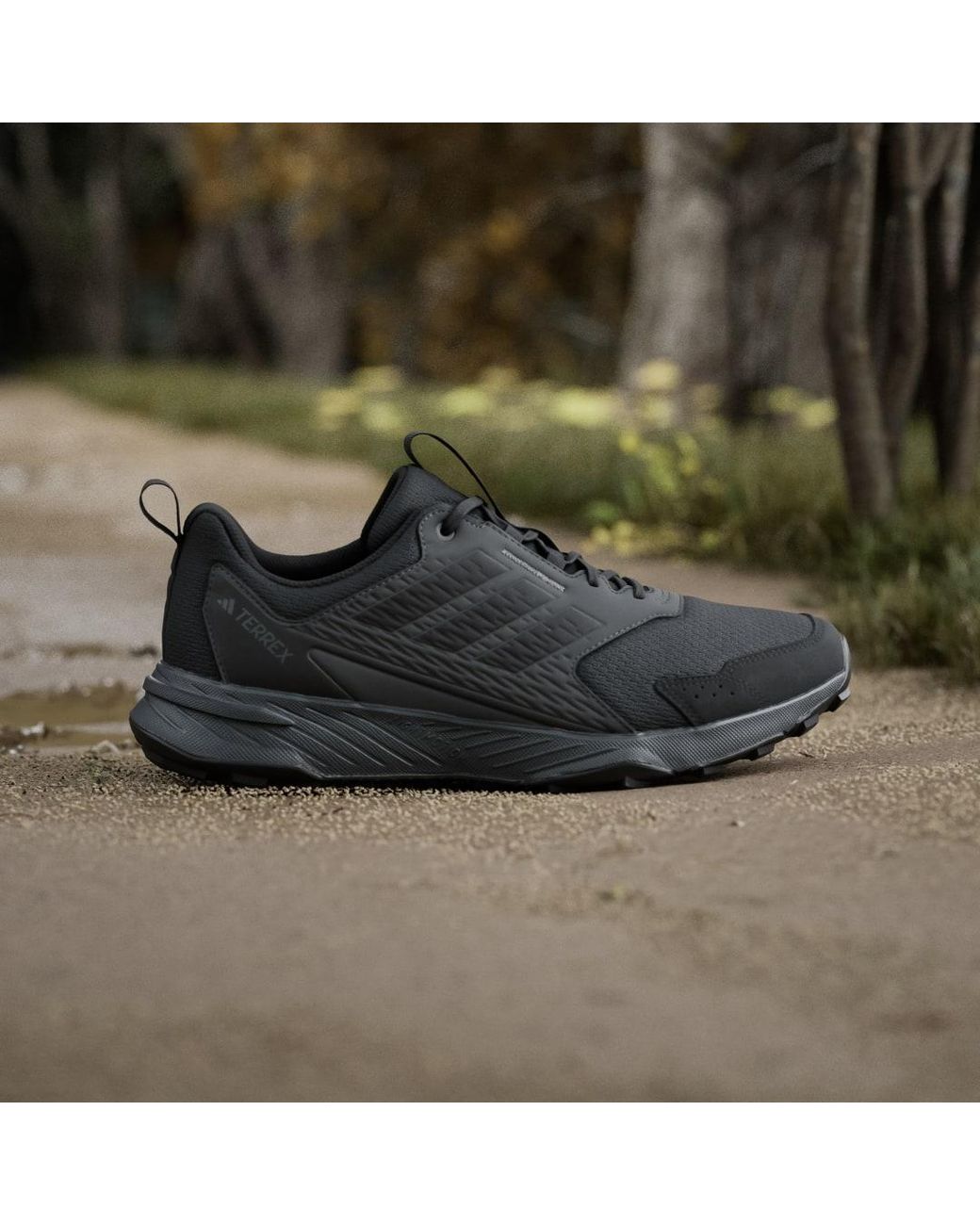 Adidas Black Tracefinder Trail Sneakers for men
