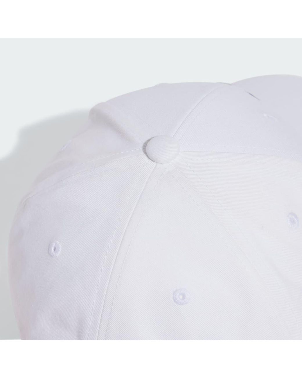 Adidas White Baseball Cap Cotton