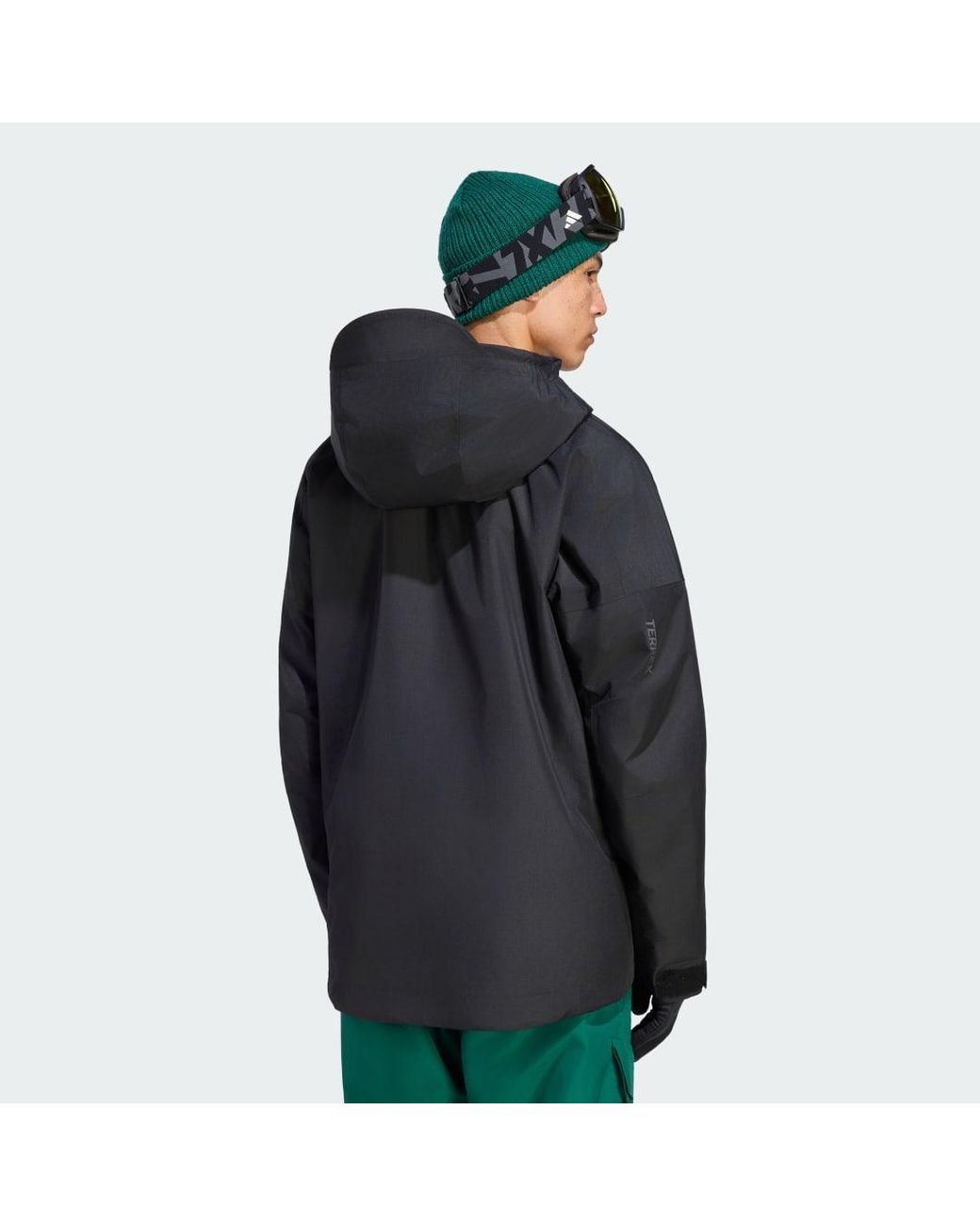 Adidas Black Terrex Xploric 2 Layer Climaproof Insulated Jacket for men