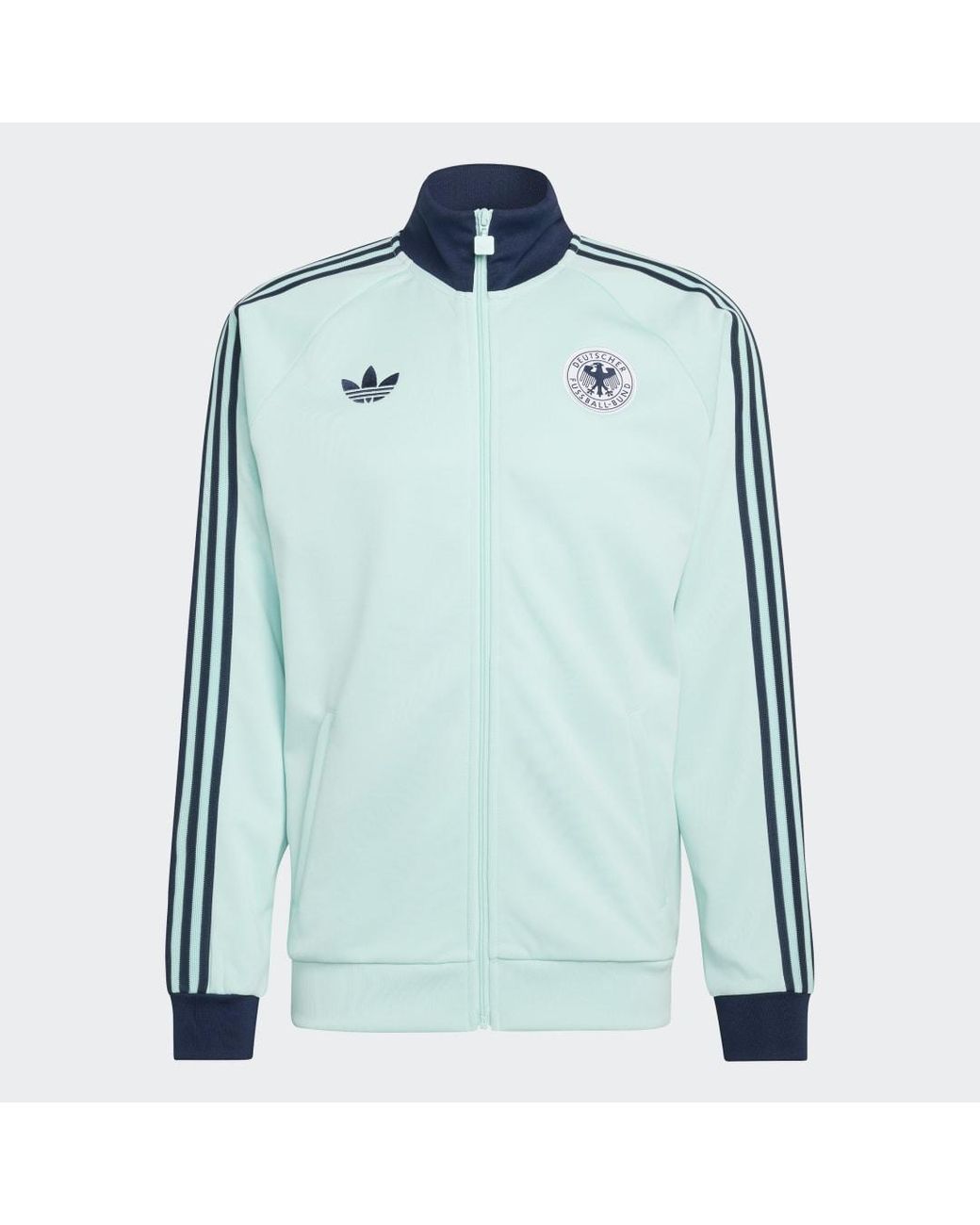 Adidas Originals Blue Germany National Team Originals Full-Zip Track Jacket for men